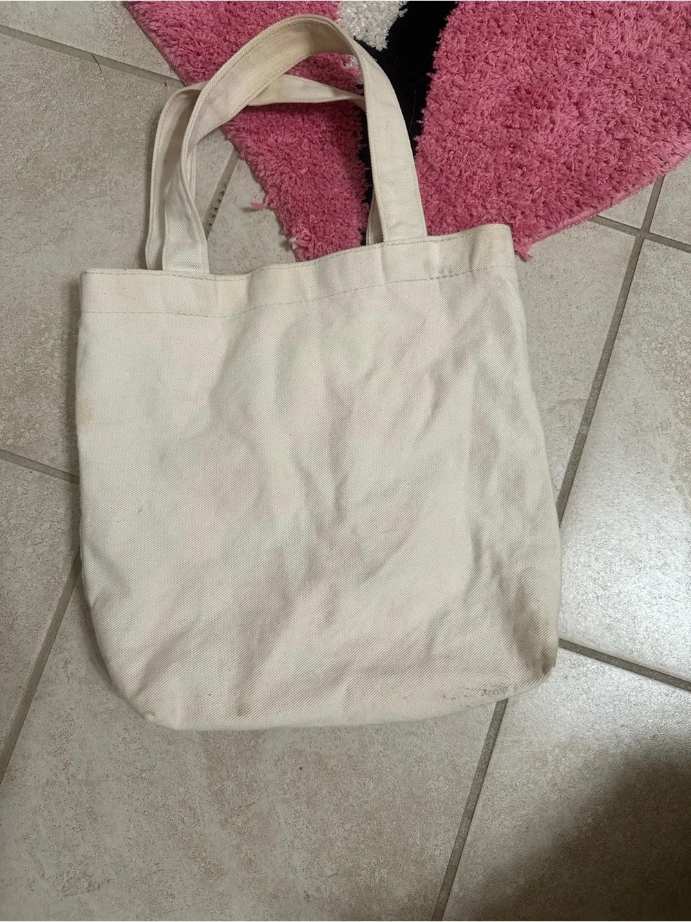 handmade Peruvian arpillera canvas tote